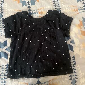 Madewell Kids Black and White Patterned Tee